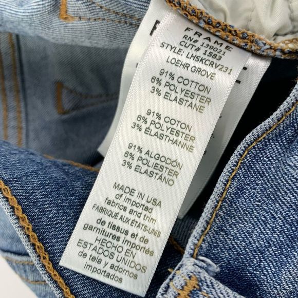 FRAME Le High Distressed Crop Skinny Jeans - Picture 7 of 8